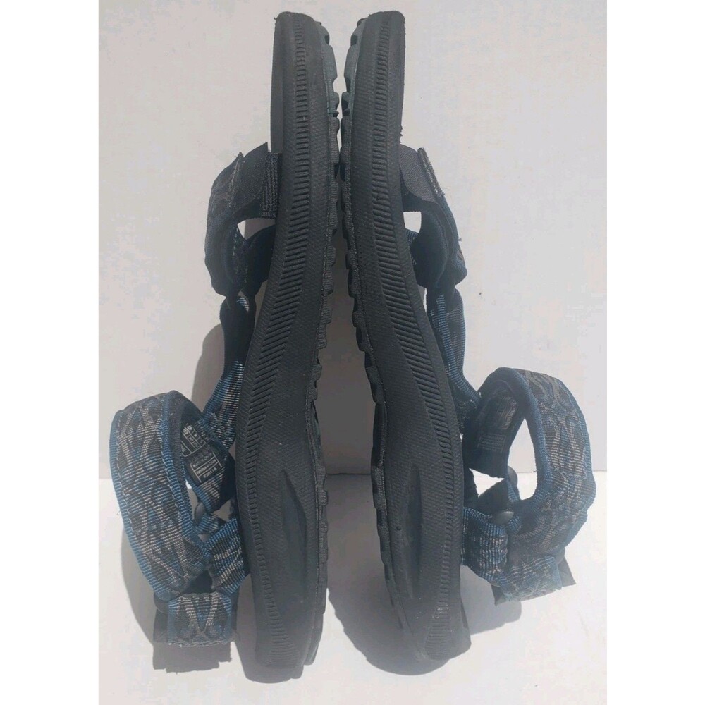 Mens Teva Sandal Sz 9 for Sport Water Wear Blue Black Gray Strap Pattern SN6584 - Picture 3 of 9